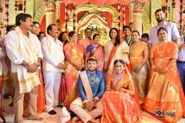 Celebs at Bandla Ganesh Brothers Daughter Ashritha Wedding Photos
